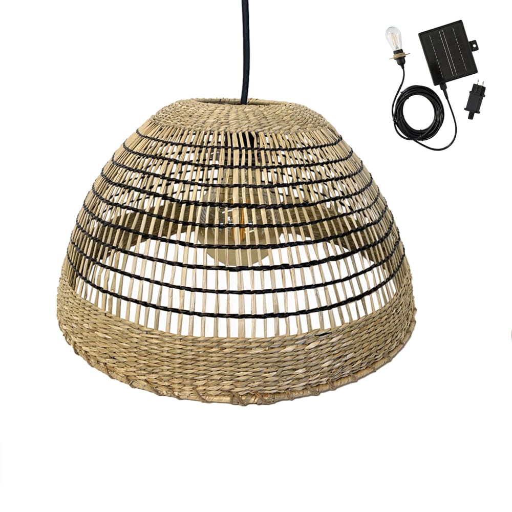 Suspension solaire Herbe marine Beige d38cm