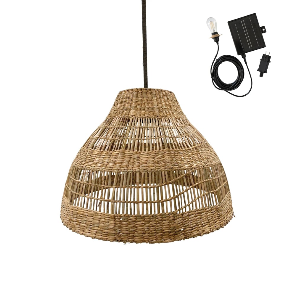 Suspension solaire Herbe marine Beige h34cm