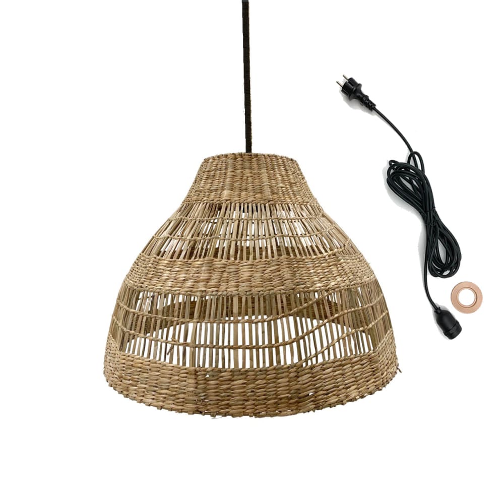 Suspension secteur Herbe marine Beige h34cm