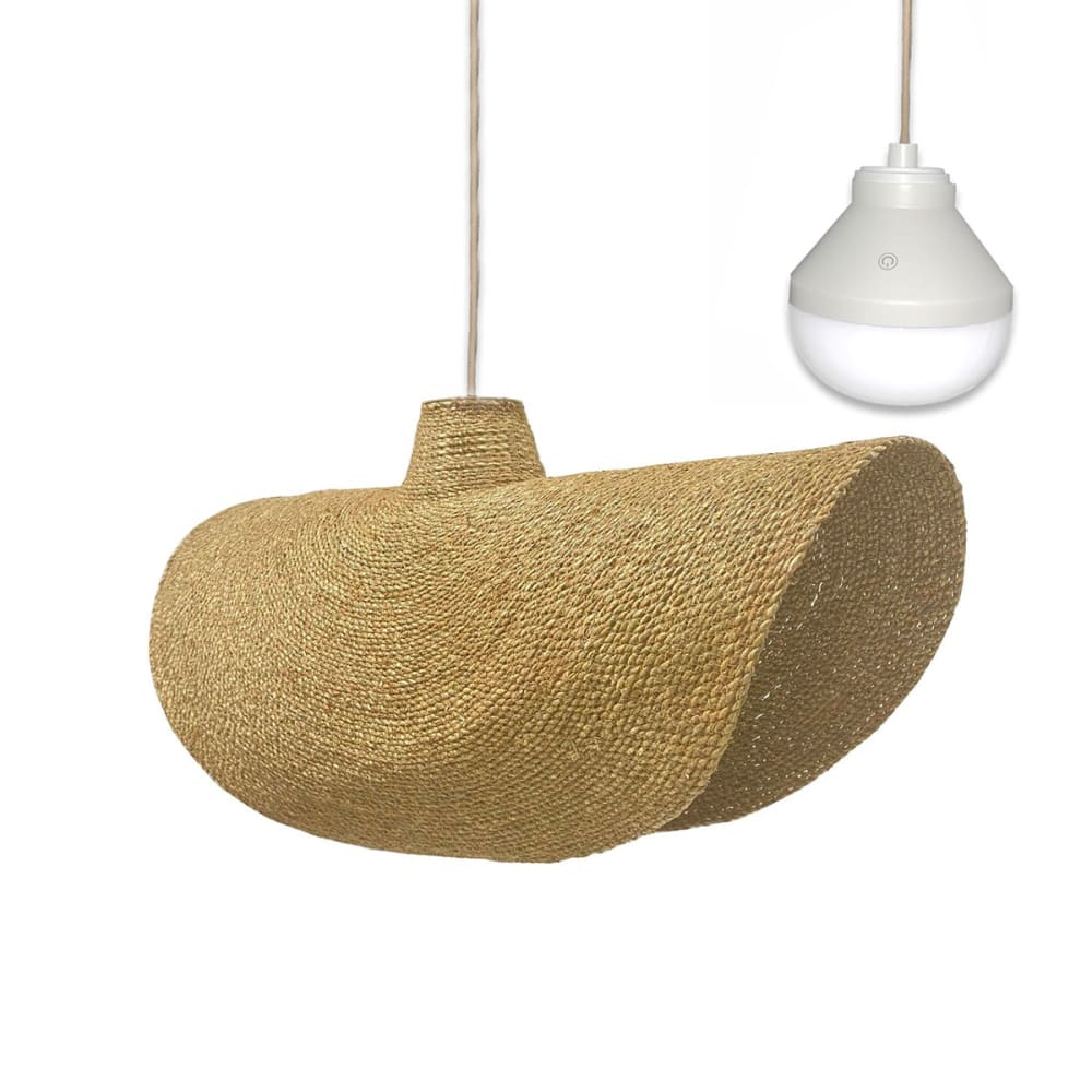 Suspension nomade Herbe marine Bois H93CM