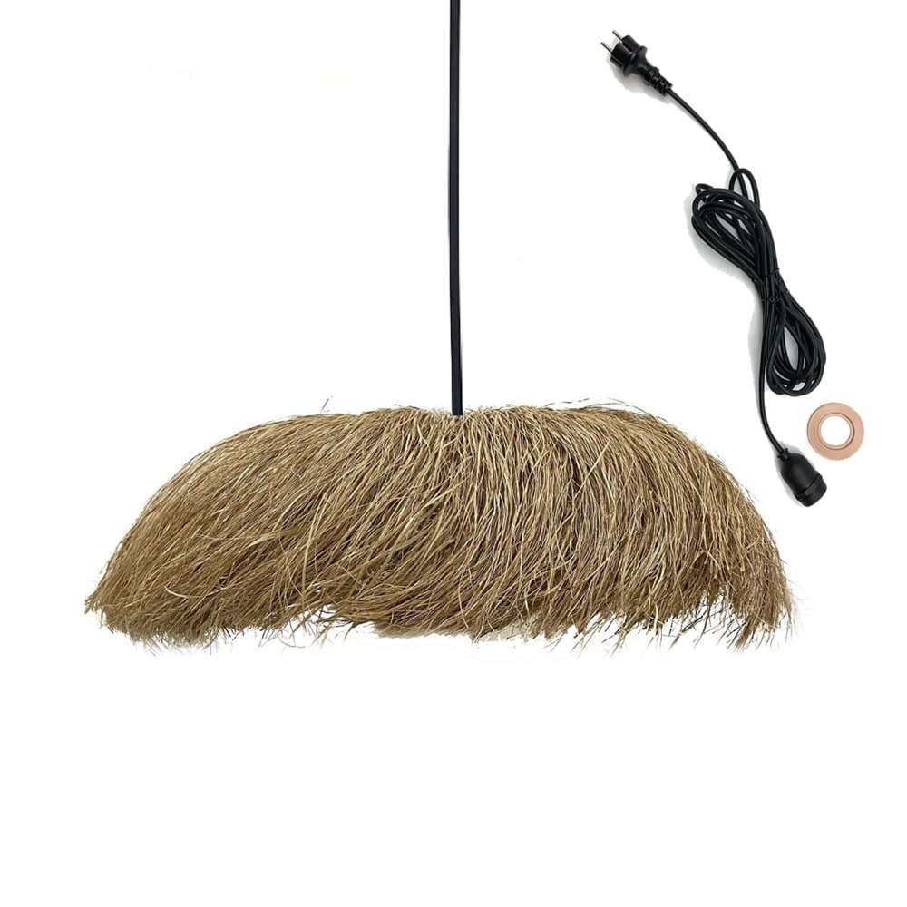 Suspension secteur Herbe marine Beige d75cm