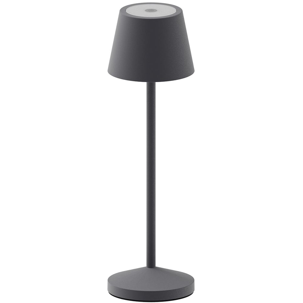 Lampe de table sans fil Acier Gris anthracite h25cm