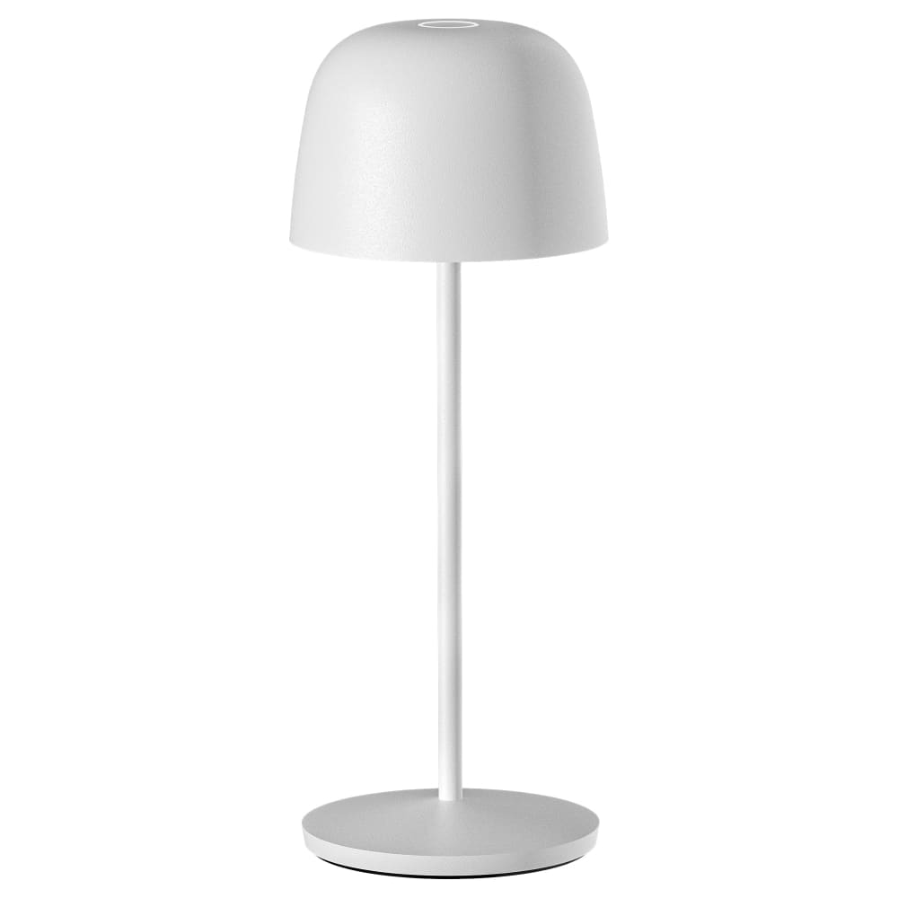 Lampe de table sans fil acier blanc h28cm - Maisons du Monde