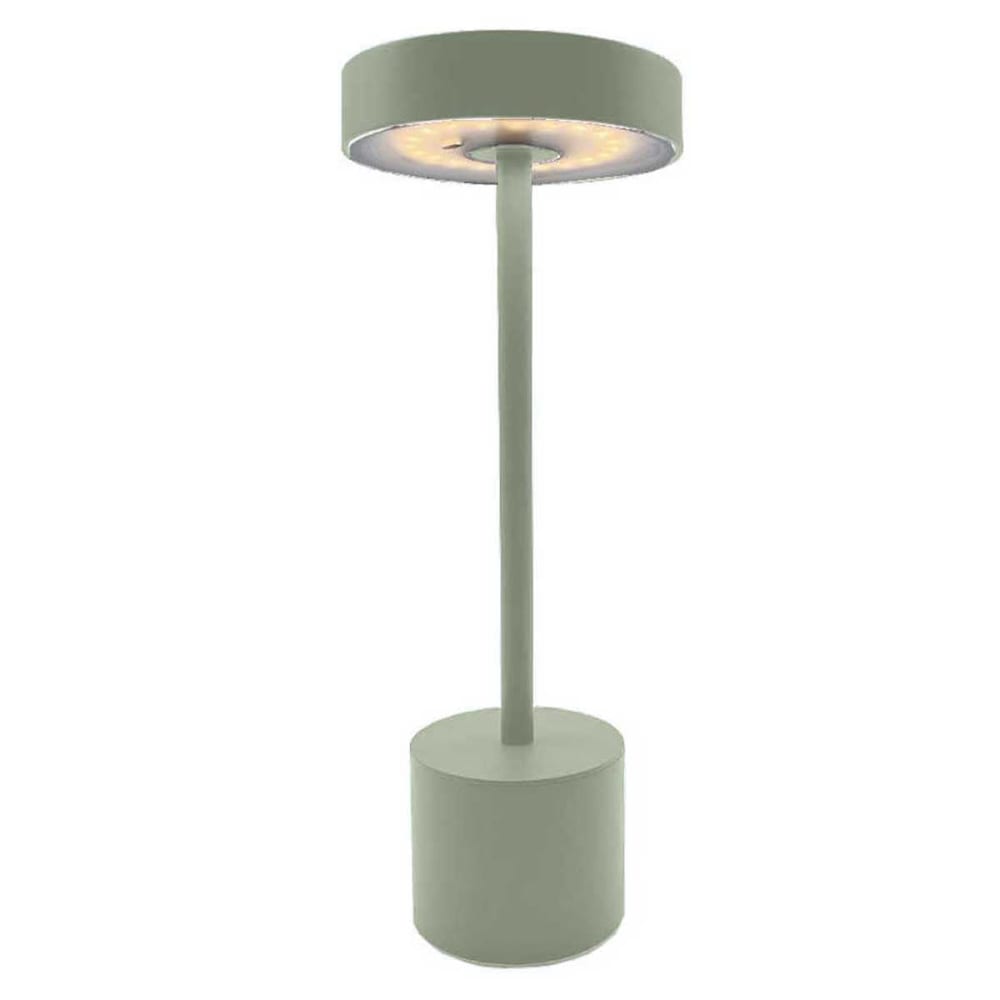 Lampe de table sans fil Acier Vert h30cm