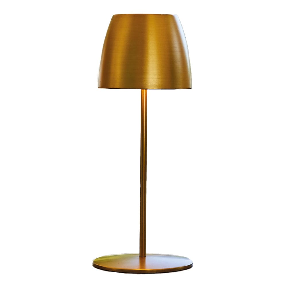 Lampe de table sans fil Acier Doré h30cm