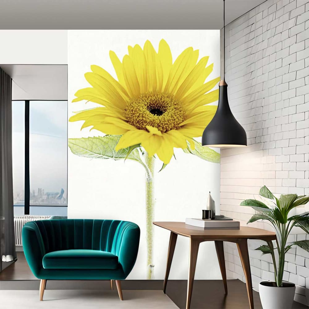 papel pintado girasol 208x270cm