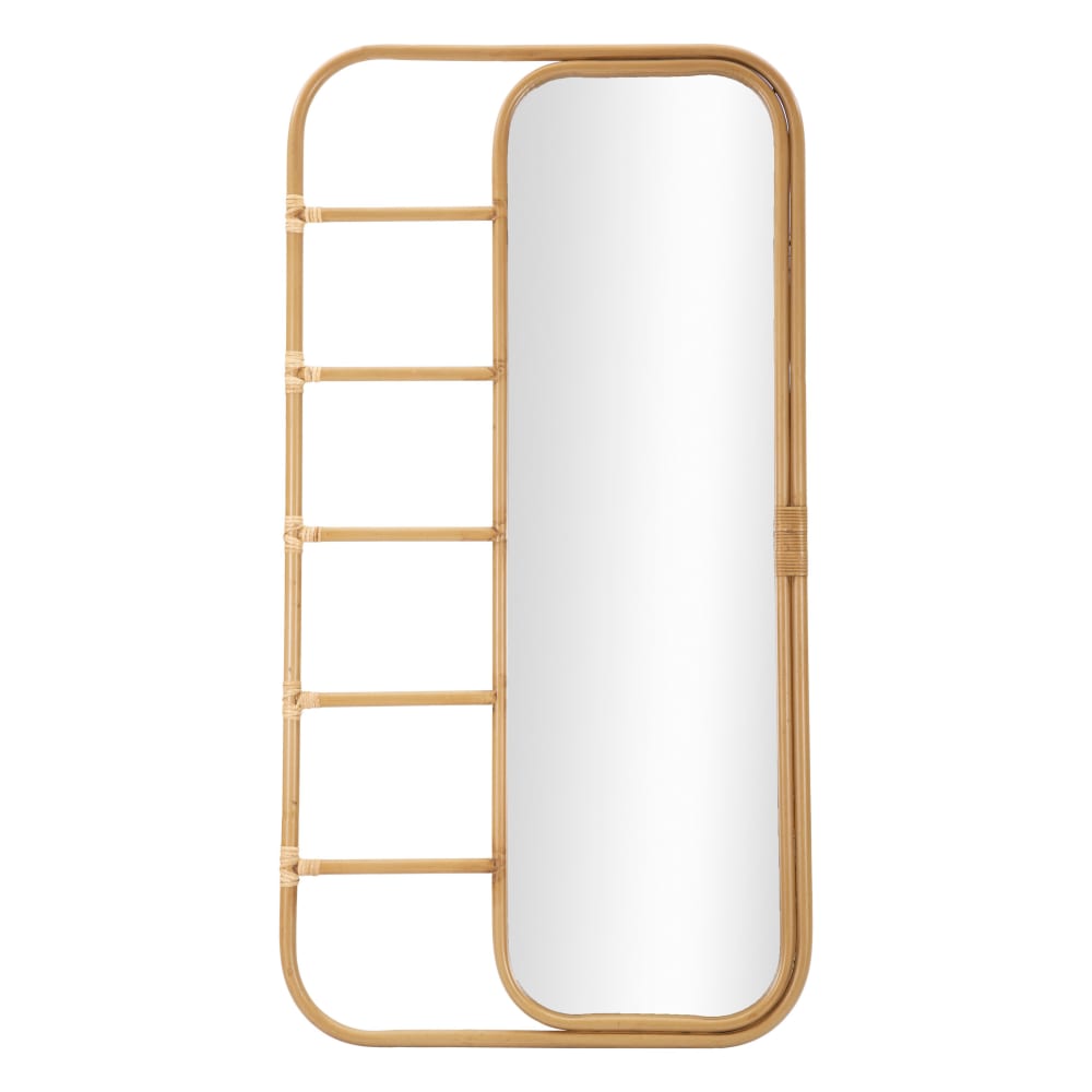 Miroir de sol en métal marron 77,5x3,3x151 cm