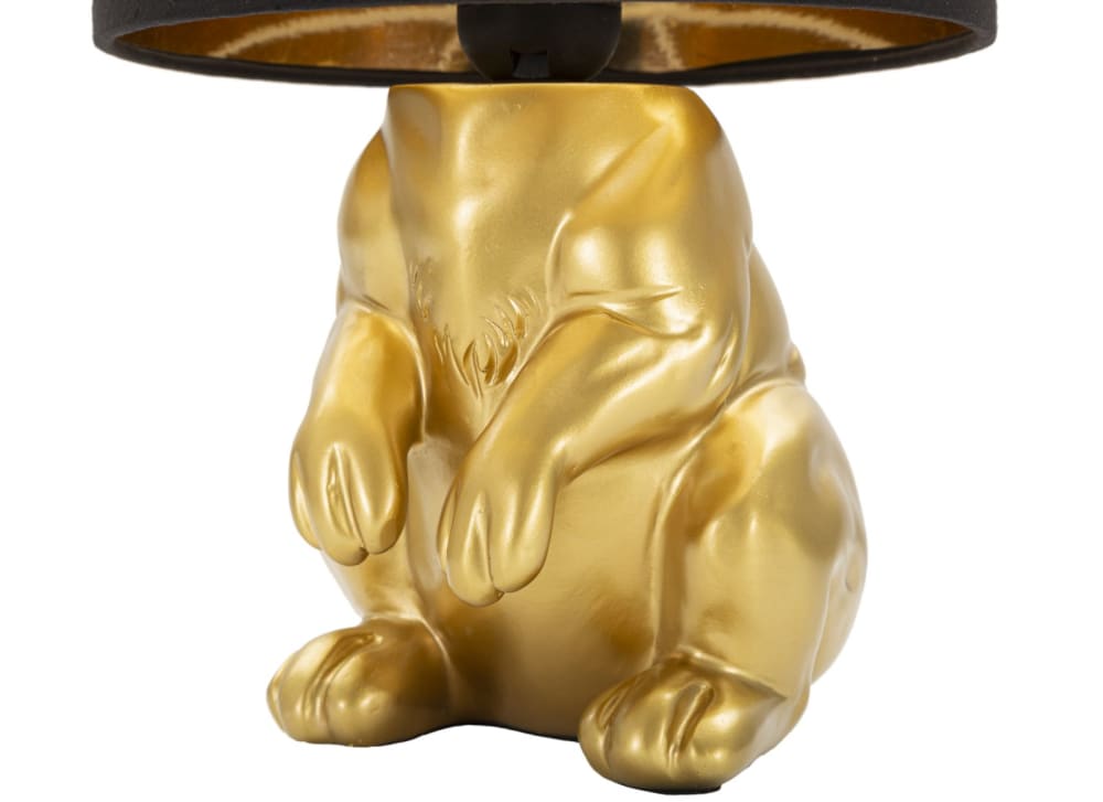 Lampe de table en résine dorée ø 20x43 cm — vue 3