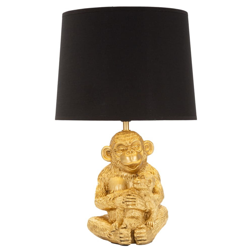 Lampe de table en résine dorée Ø 30x49 cm
