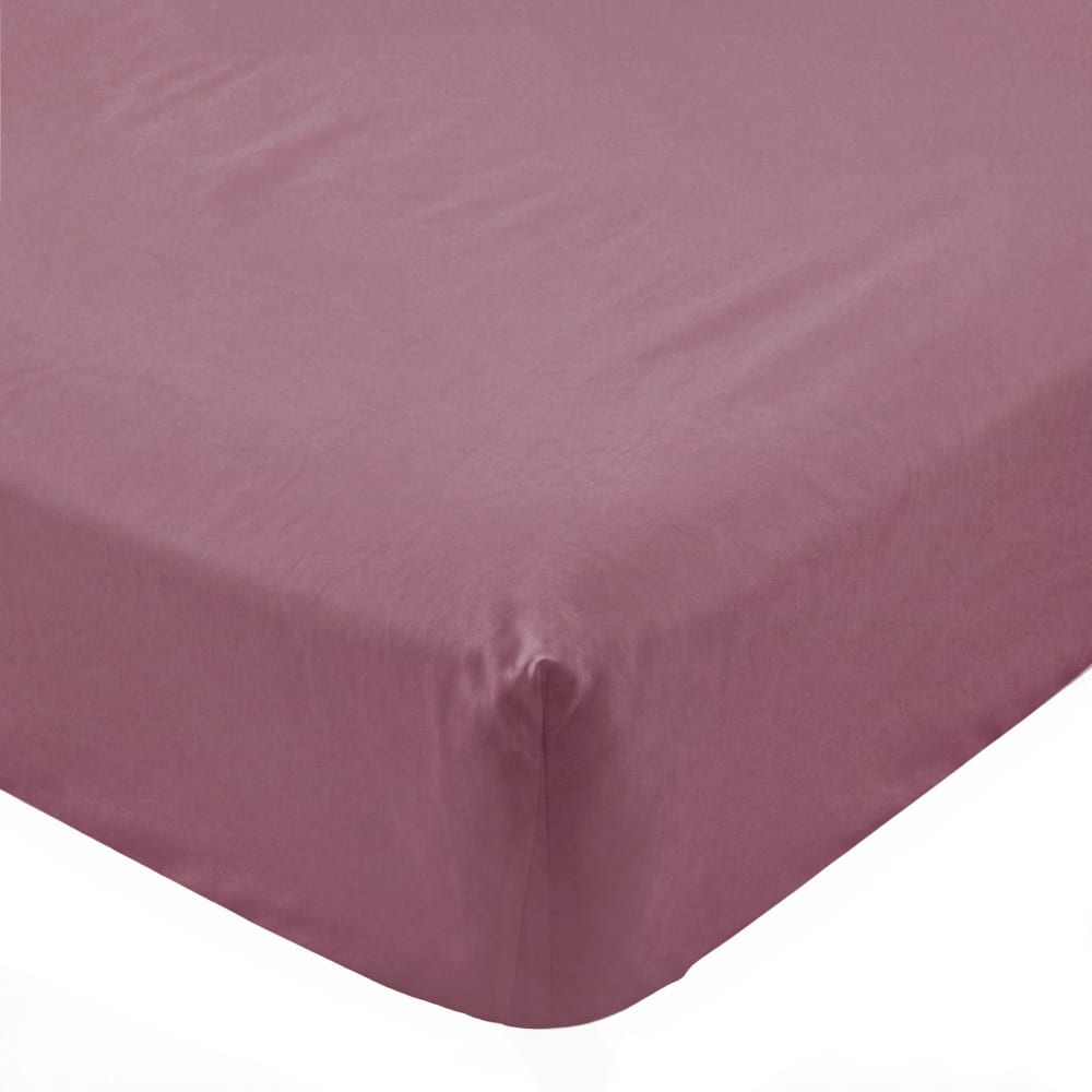 Drap-housse 100% Coton Magenta 160x200x32 cm