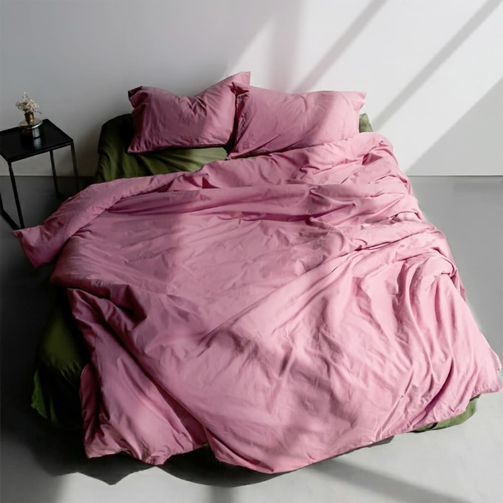 Housse de couette 100% Coton Magenta 200x200 cm — vue 3