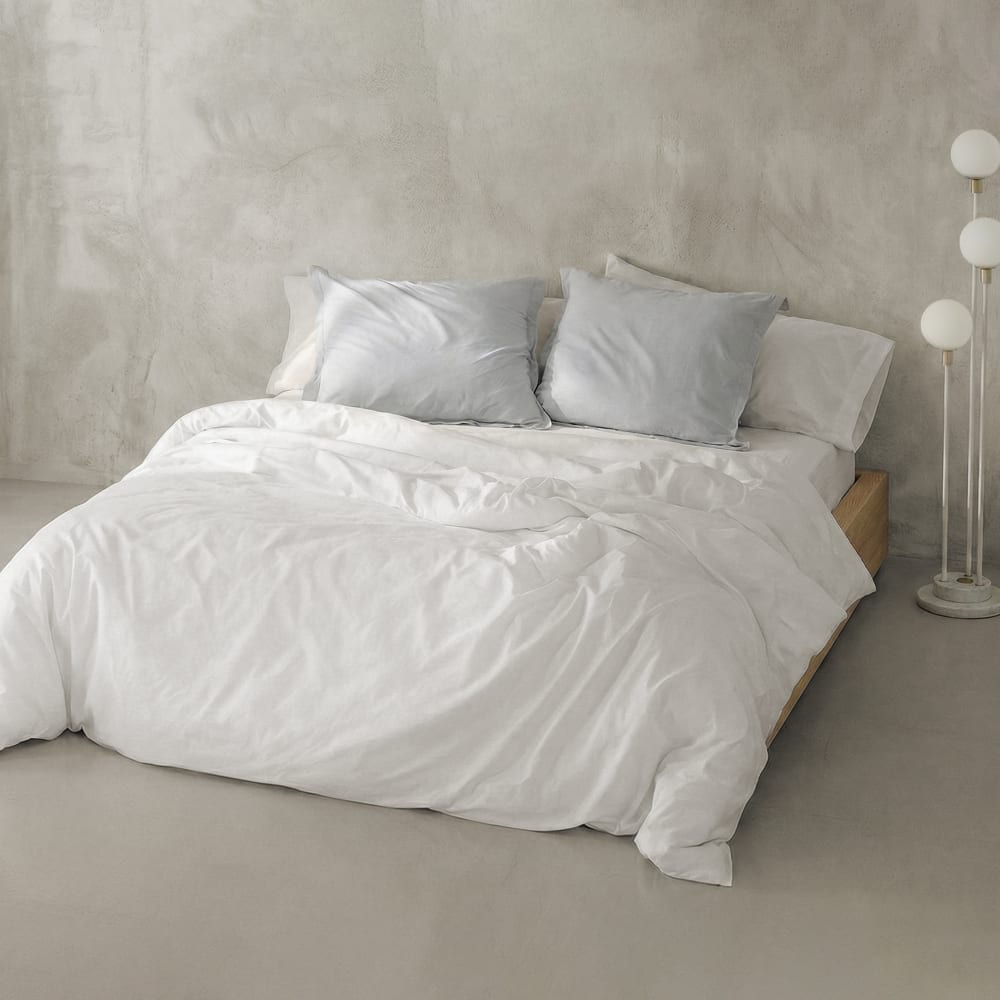 Housse de couette 100% Coton Blanc 240x220 cm