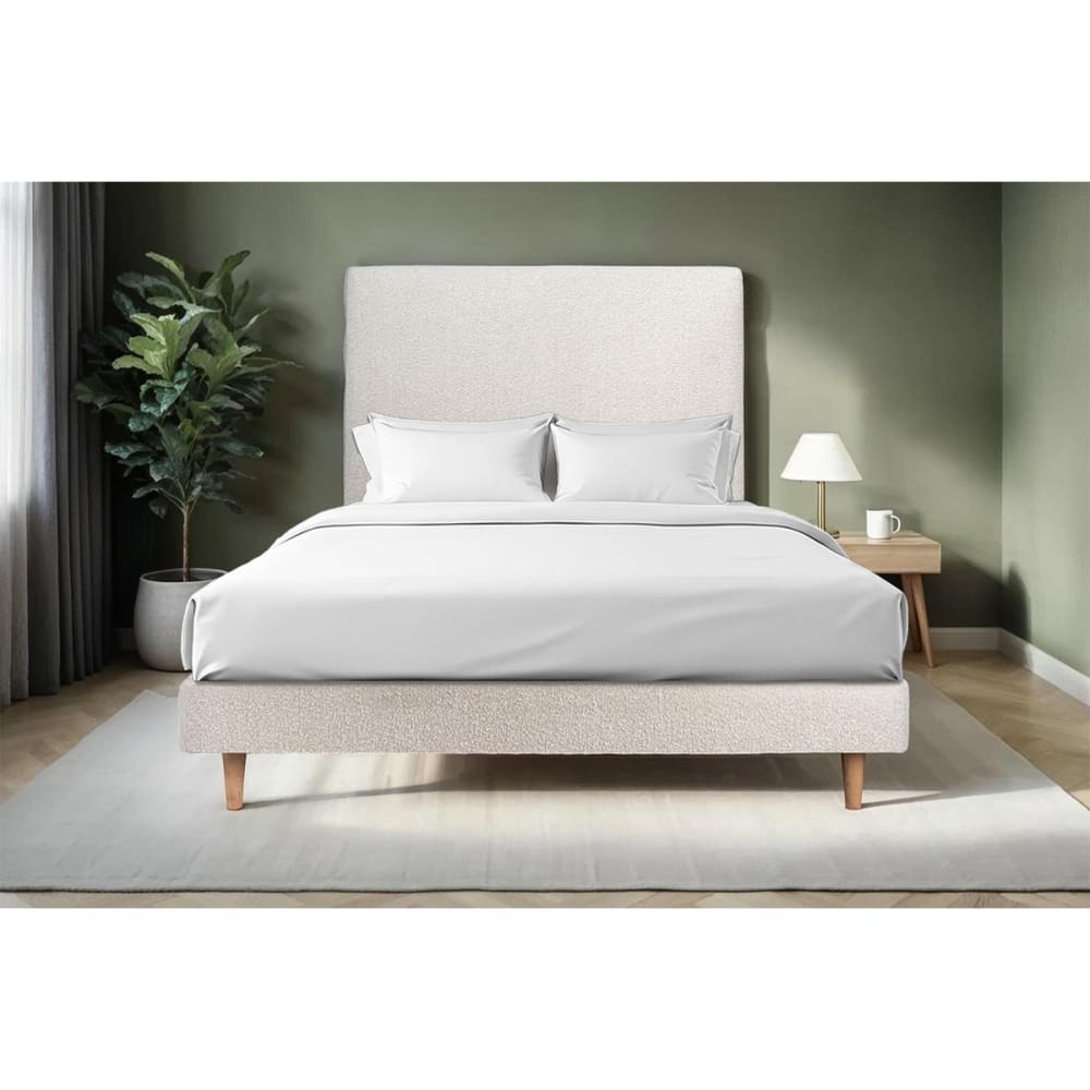Sommier kit bouclette beige clair 160x200 - Maisons du Monde