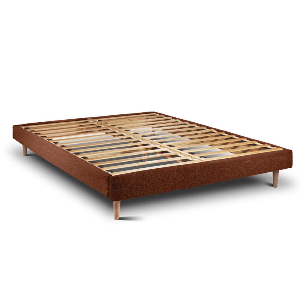 Sommeil de Plomb Sommier kit bouclette terracotta 160x200 Cuivre Bois
