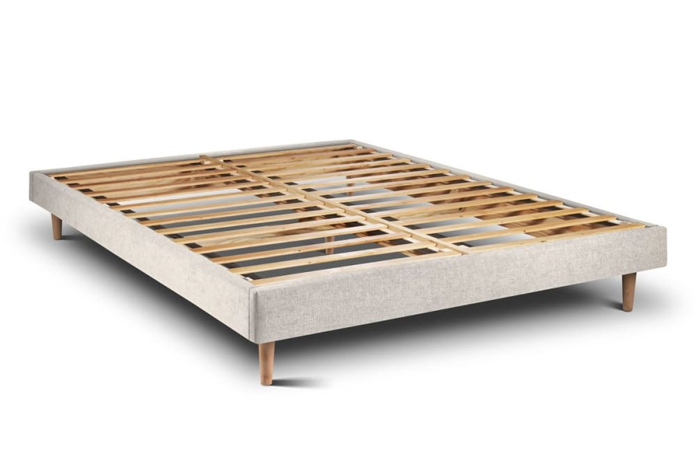 Sommier kit tissu  beige - clair