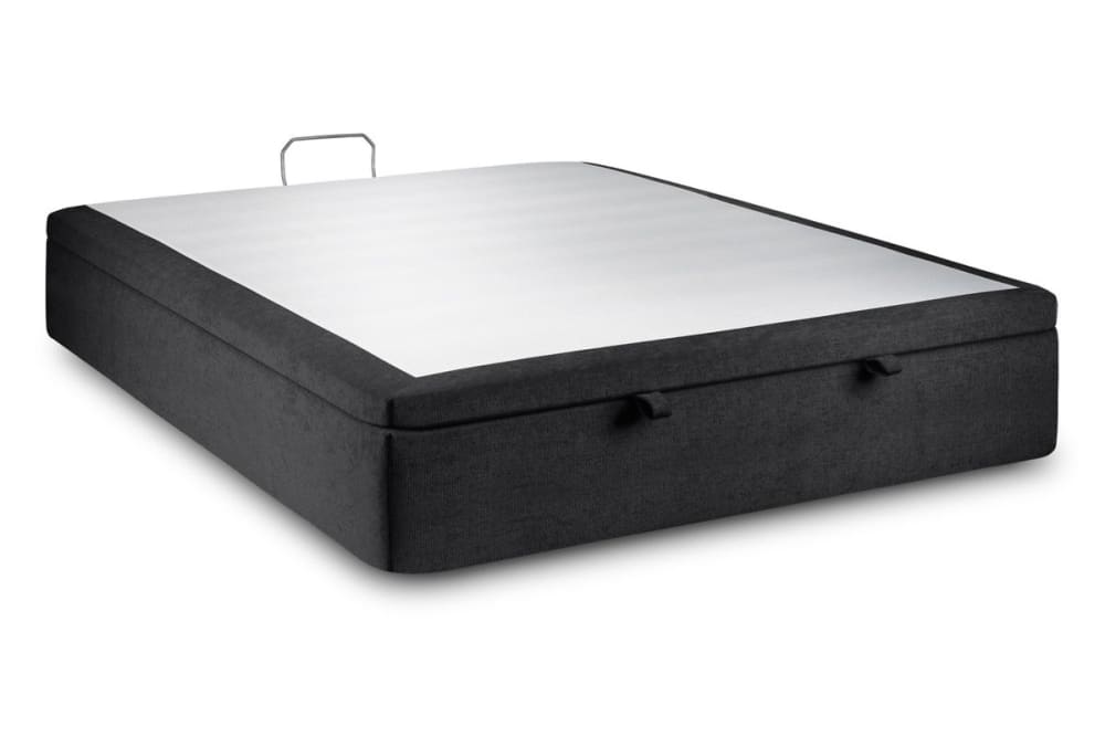 Sommier coffre tissu - noir