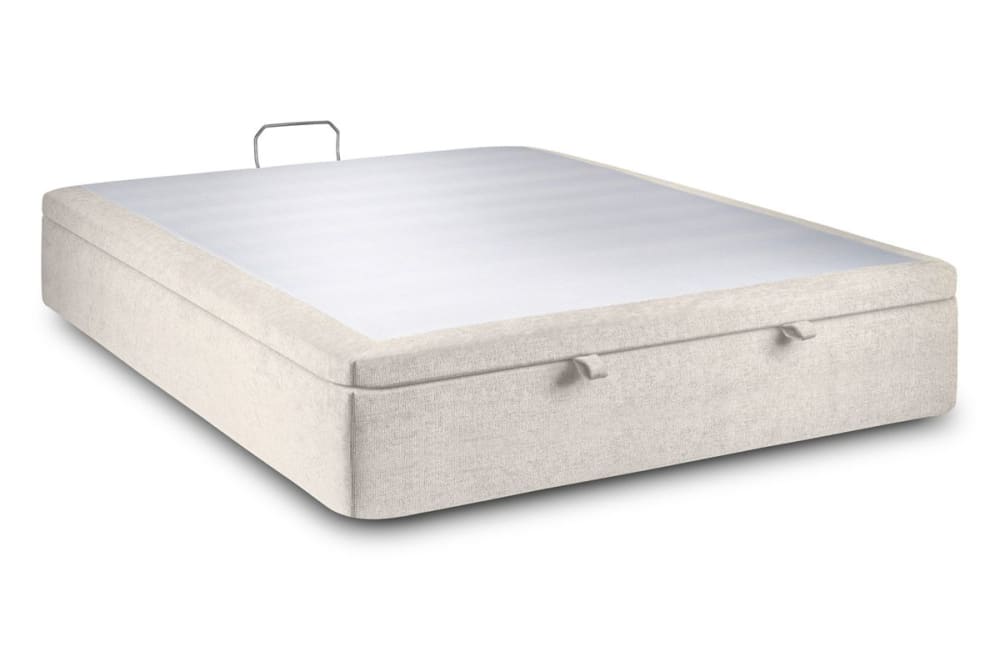 Sommier coffre tissu - beige