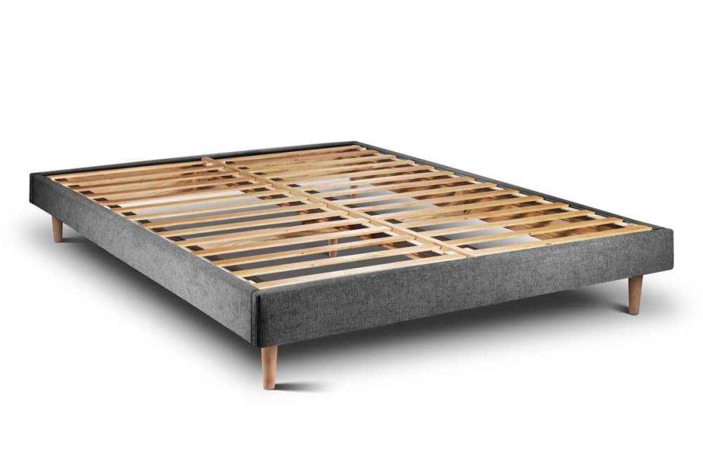 Sommier kit tissu  gris - anthracite