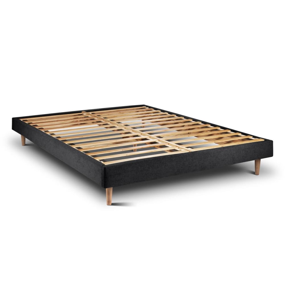Sommier kit tissu noir 140x190 Sommier kit tissu noir 140x190
