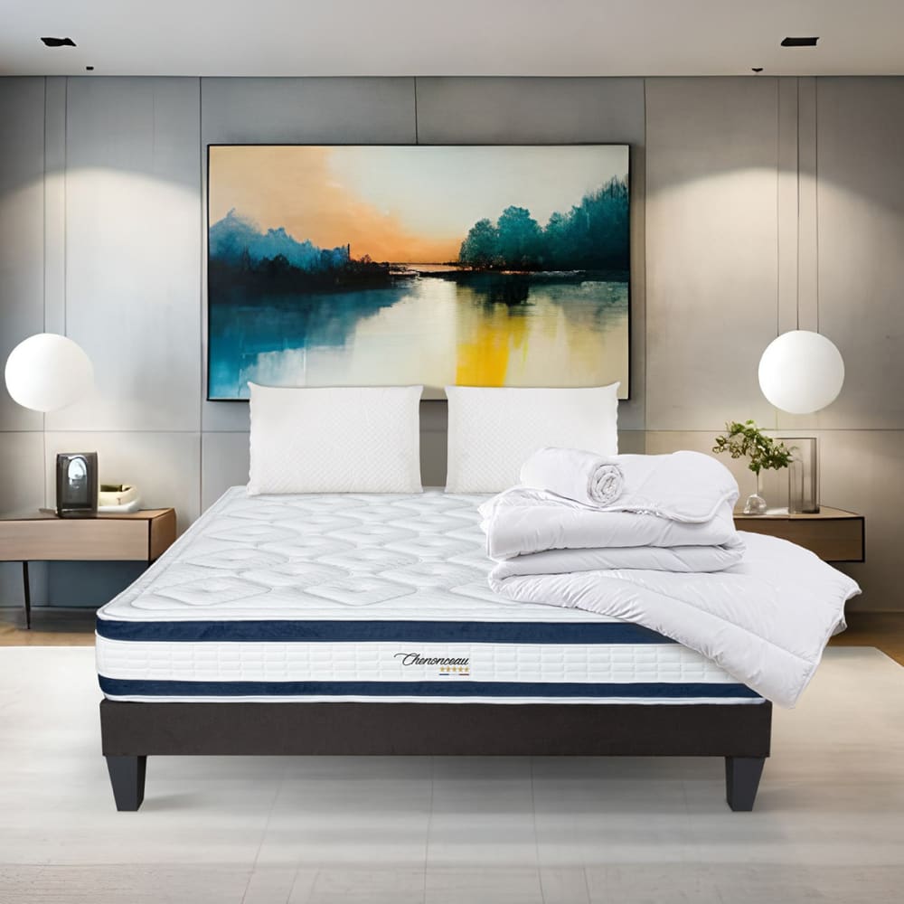 Prêt à dormir matelas mousse h26 sommier bois 90x200 - Maisons du Monde