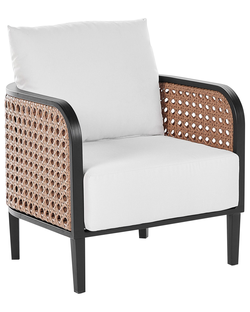 Fauteuil de jardin métal blanc