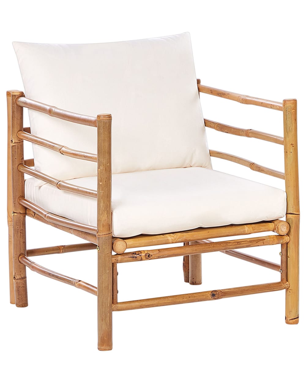 fauteuil en bambou blanc