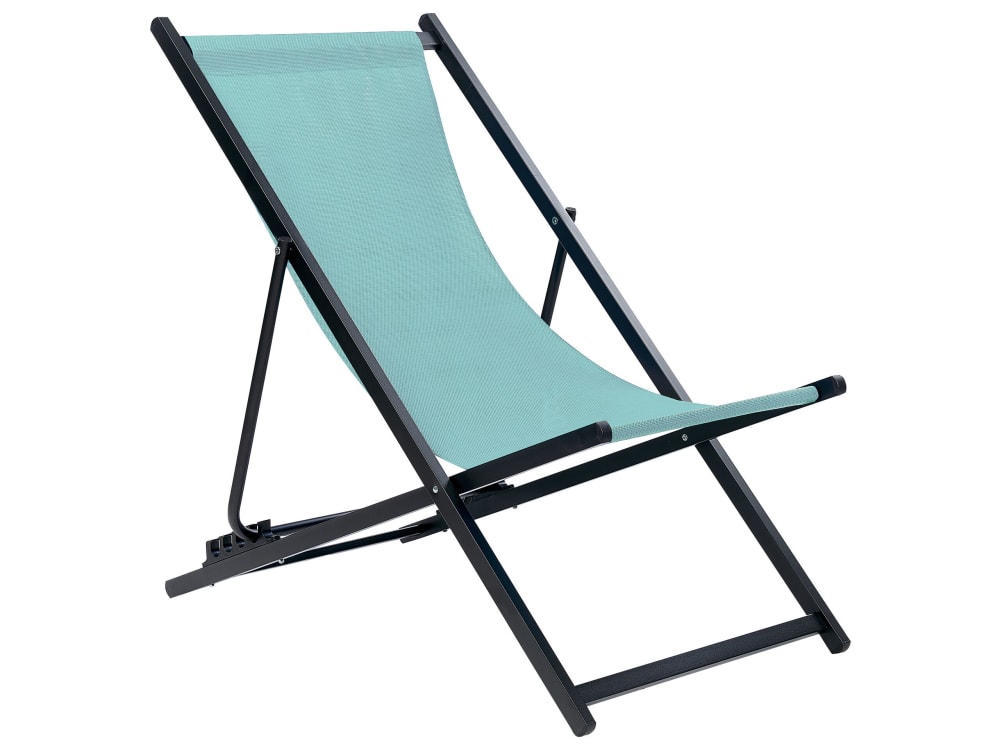 Chilienne pliante métal turquoise