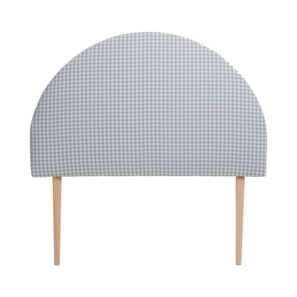 RNT by Really Nice Things Gepolstertes Kinderkopfteil in türkischem Vichy-Muster BLAU Öko-Tex Zertifikat HOLZ Baby
