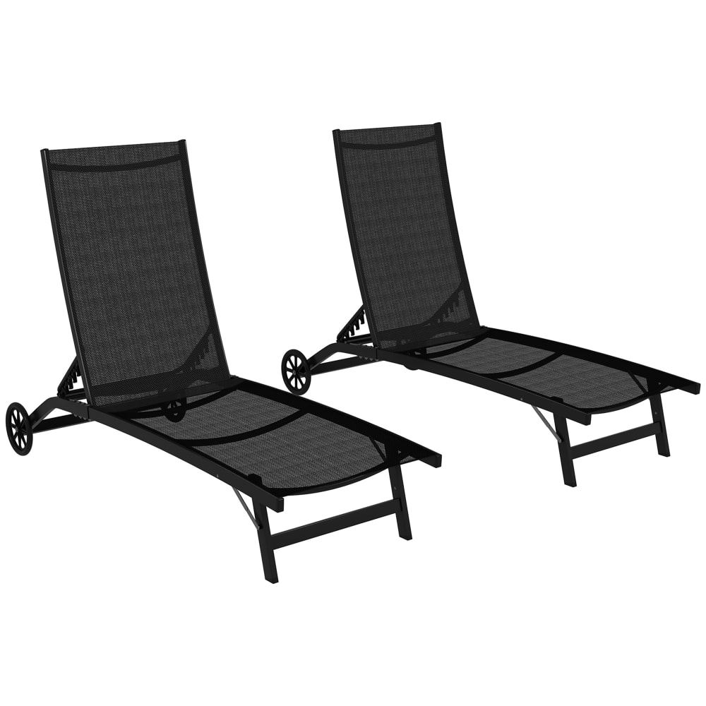Lot 2 bains soleil - aluminium