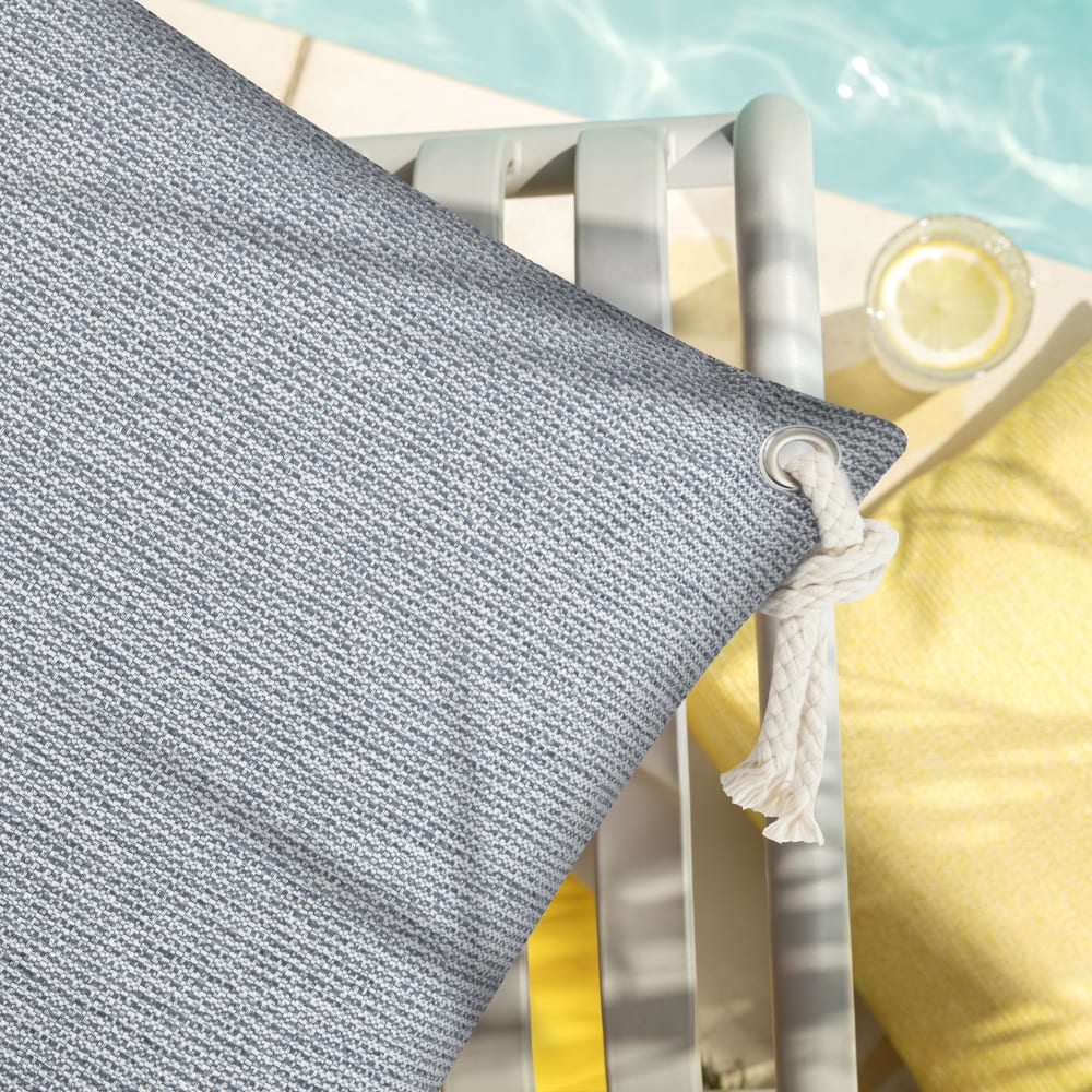 Housses de coussin extérieur avec cordelette anthracite-lot de 2-40x40 - Maisons du Monde