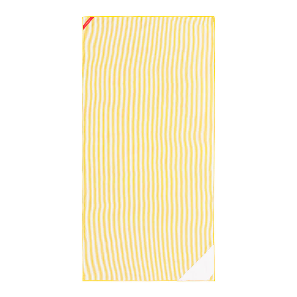 Serviette de Plage Microfibre 180 x 90cm Jaune