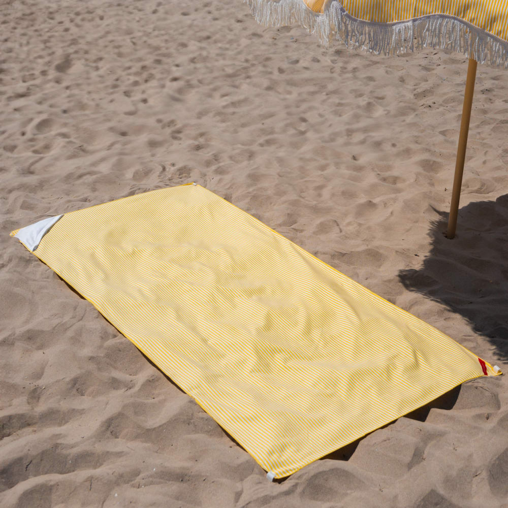 Serviette de Plage Microfibre 180 x 90cm Jaune - Maisons du Monde