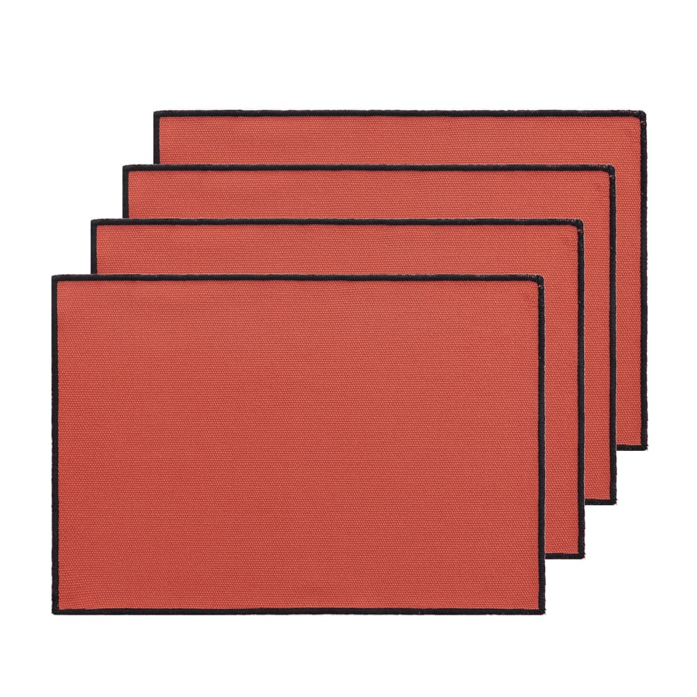Gamusi 4er-Set Platzdeckchen aus 100% Baumwolle, Fliese 35x50cm style modern orange Öko-Tex Zertifikat Baumwolle