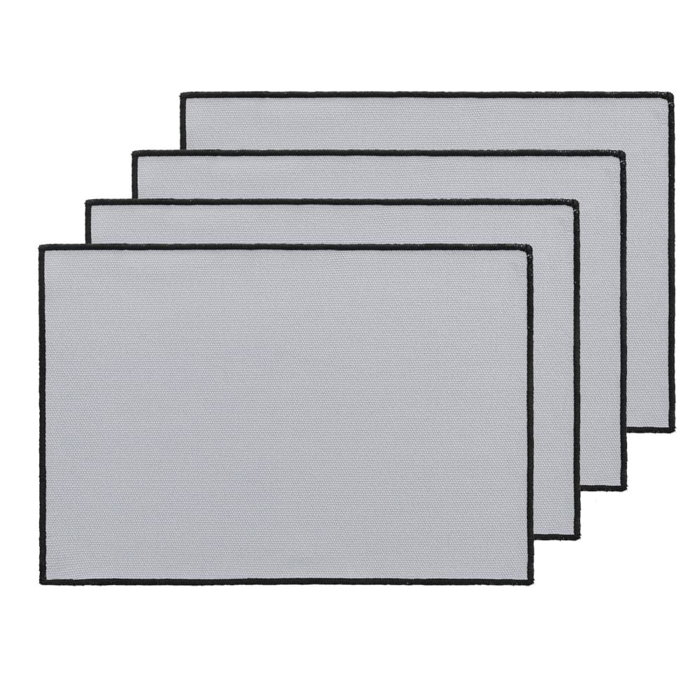 Gamusi 4er-Set Platzdeckchen aus 100% Baumwolle, Hellgrau 35x50cm style modern Öko-Tex Zertifikat - Baumwolle