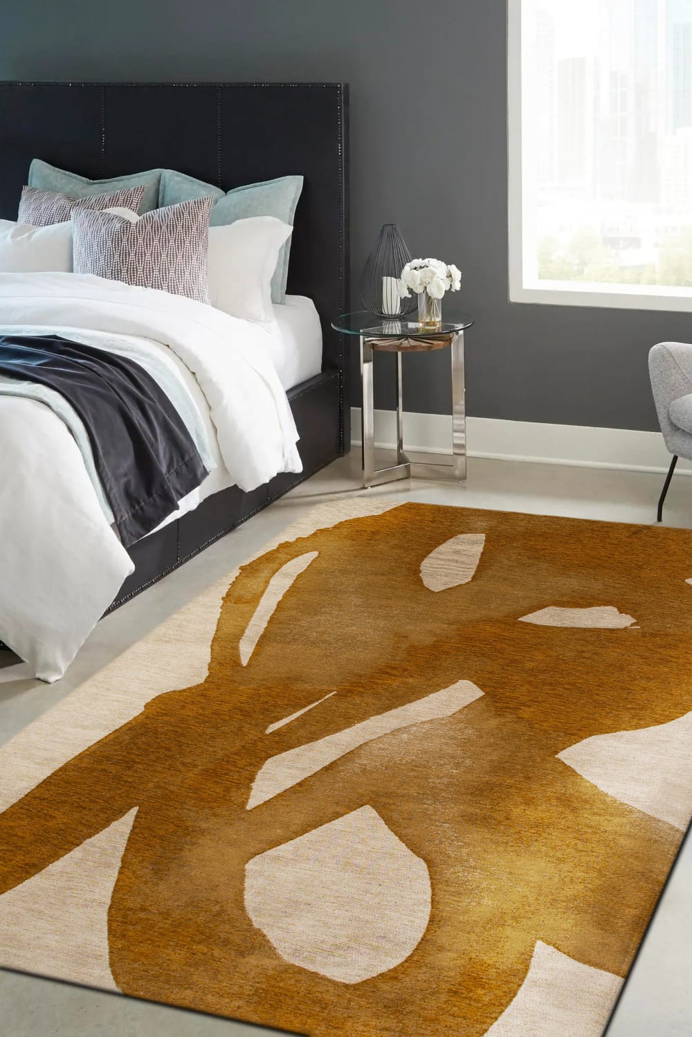 Novatrend Wohnzimmer- und Schlafzimmerteppich modern flachgewebt YOYO style modern Braun Öko-Tex Zertifikat Pes - Polyester