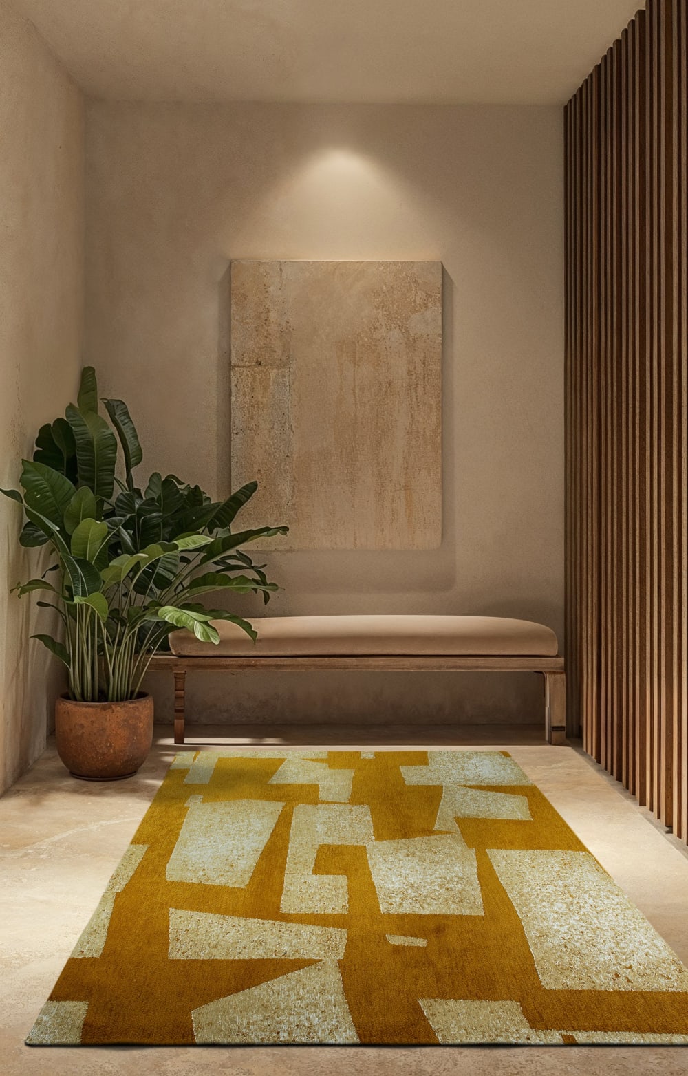 Novatrend Moderner Teppich flach gewebt – Wohnzimmer & Schlafzimmer style modern Braun Öko-Tex Zertifikat Pes - Polyester