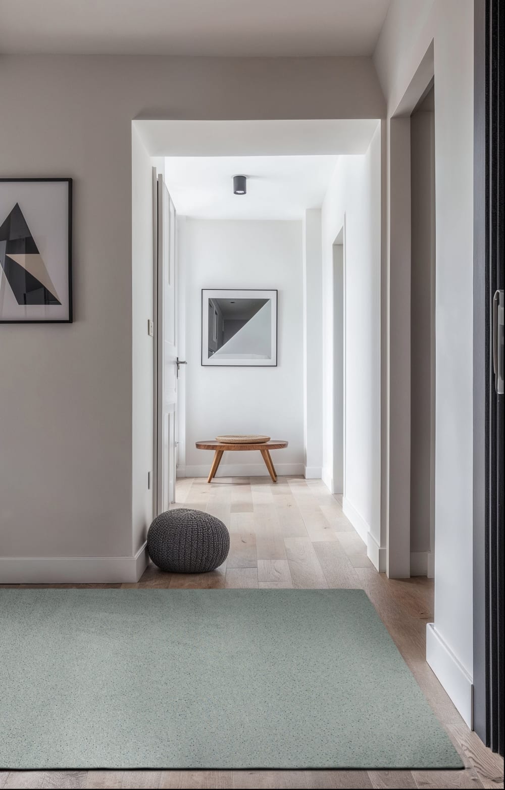 Novatrend Moderner Teppich flach gewebt – Wohnzimmer & Schlafzimmer style modern Blau Öko-Tex Zertifikat Pes - Polyester
