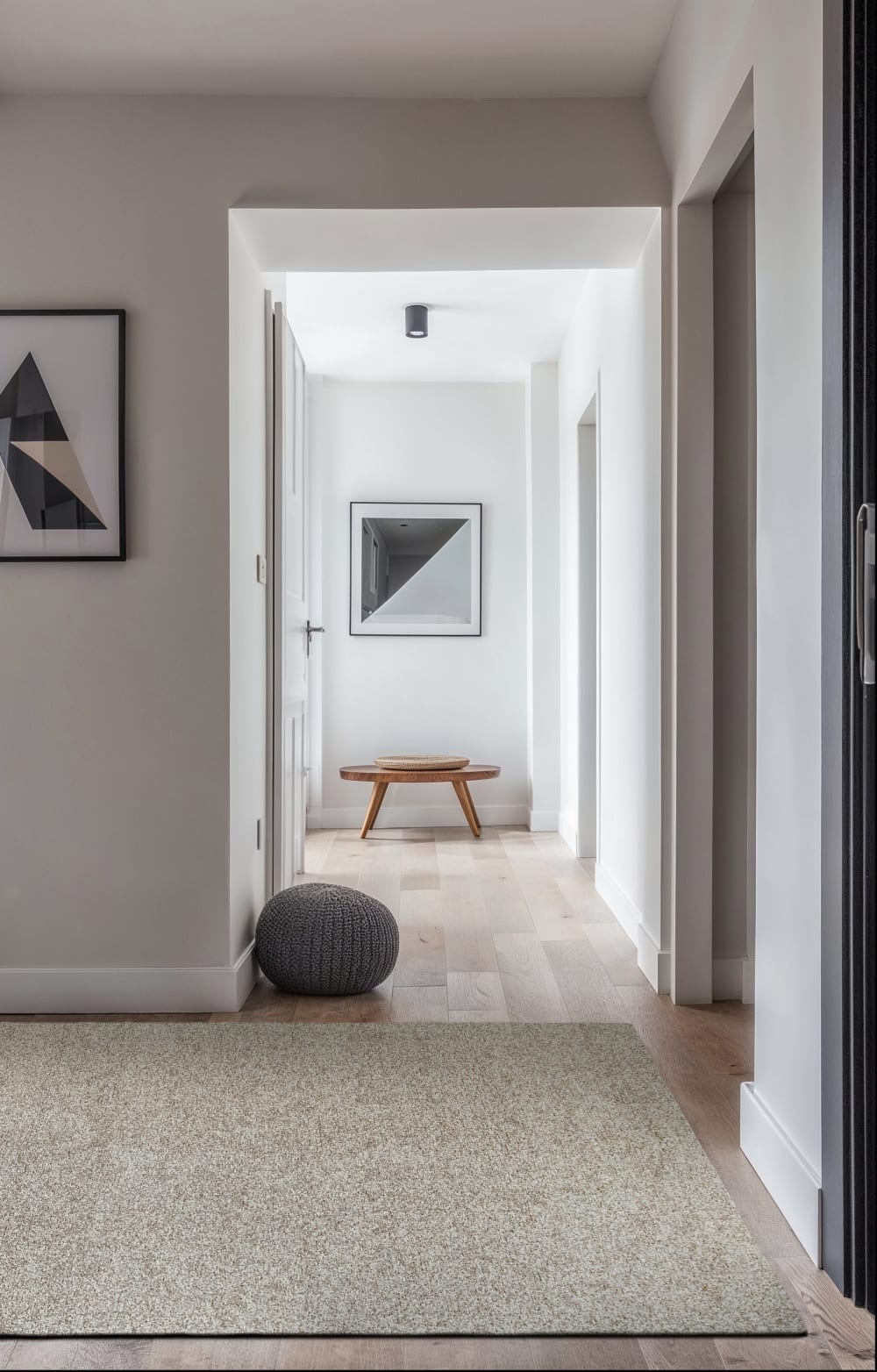 Novatrend Moderner Teppich flach gewebt – Wohnzimmer & Schlafzimmer style modern Grau Öko-Tex Zertifikat Pes - Polyester