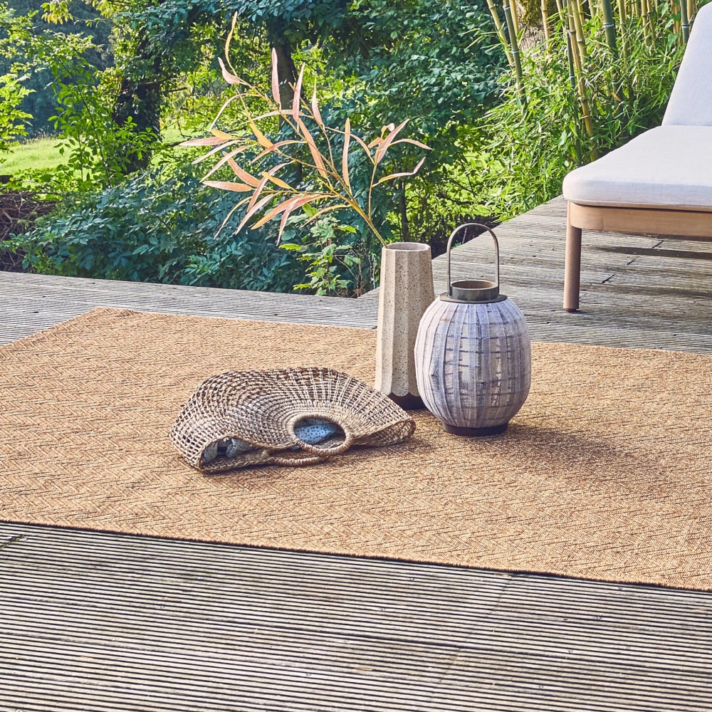 Tapis intérieur/extérieur effet jute clair 120x170cm - Maisons du Monde