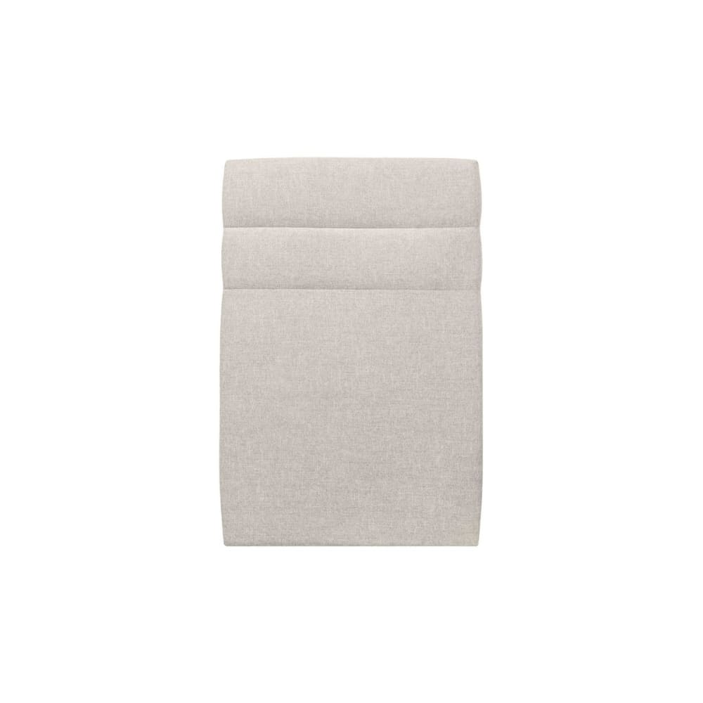 Tete de lit Lignes Tissu Beige clair 90x120