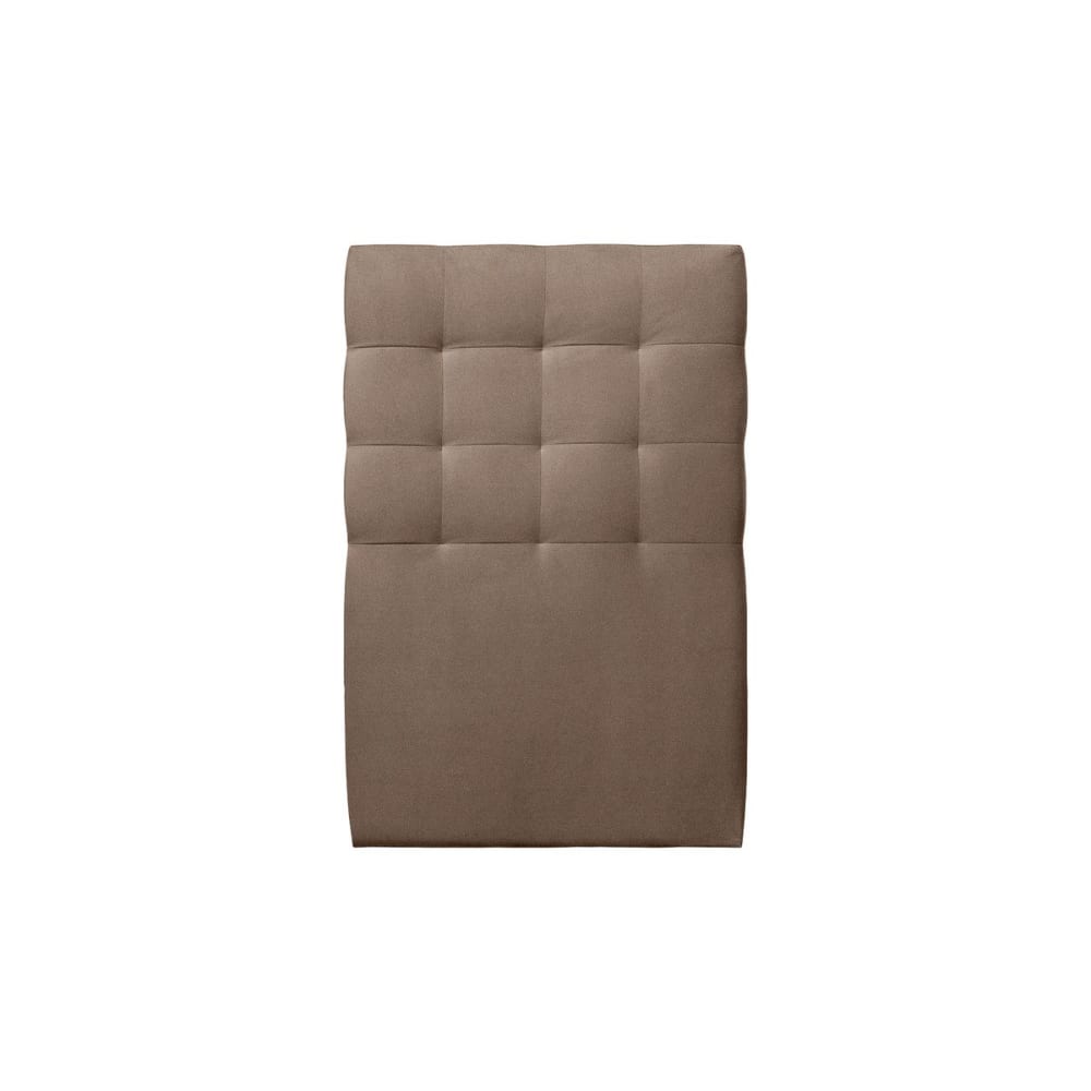 Tete de lit Capitonnée Velours Taupe 90x120
