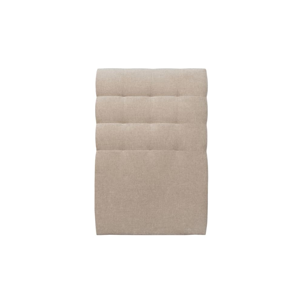 Tete de lit Capitonnée Tissu Beige brun 90x120