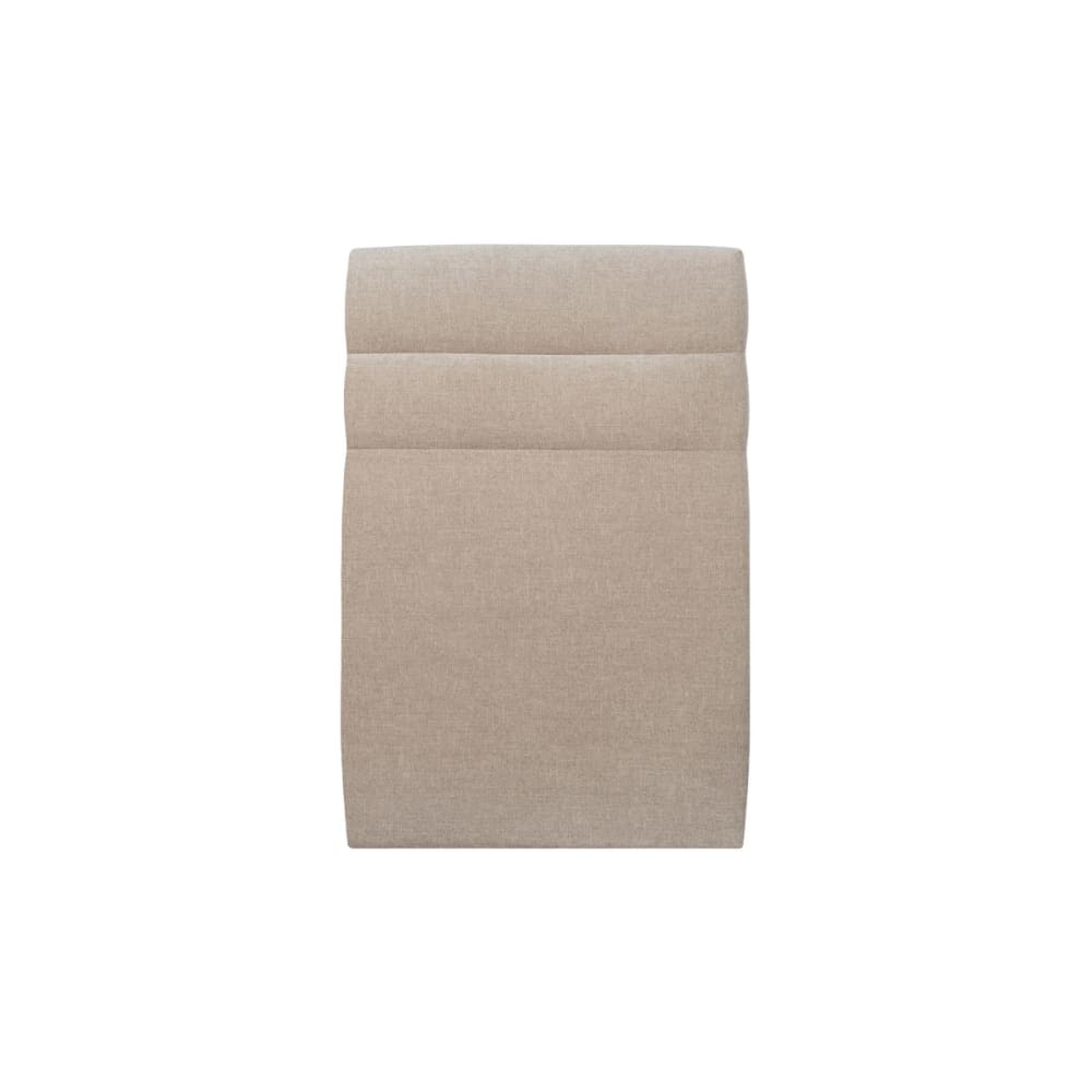 Tete de lit Lignes Tissu Beige brun 90x120