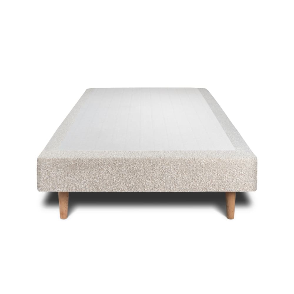 Sommier Tapissier Bouclette  Beige clair 90x200