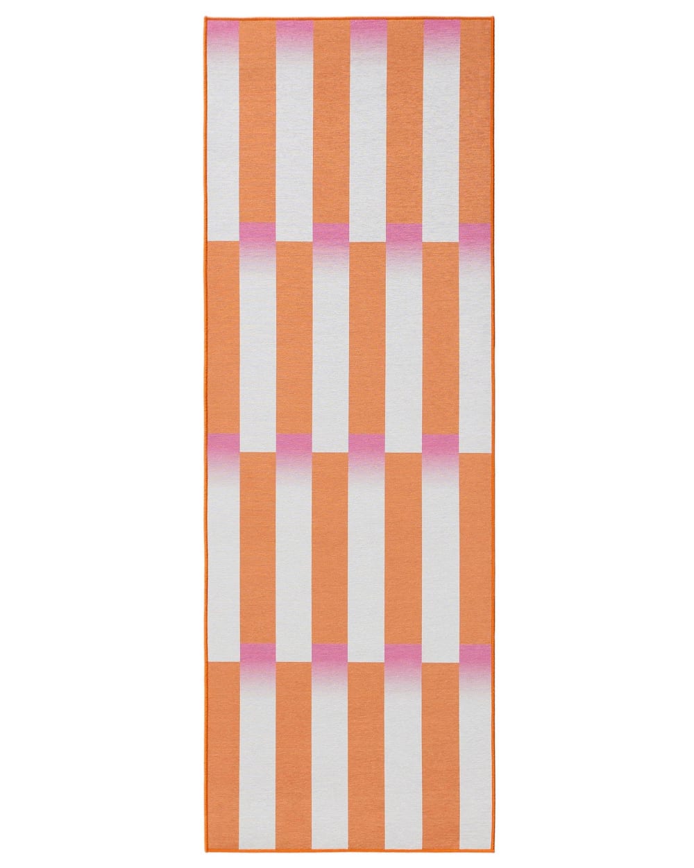 Tapis de couloir orange 70x200