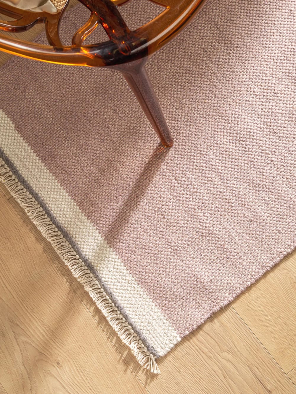 Tapis de couloir en laine fuchsia 80x250 — vue 4