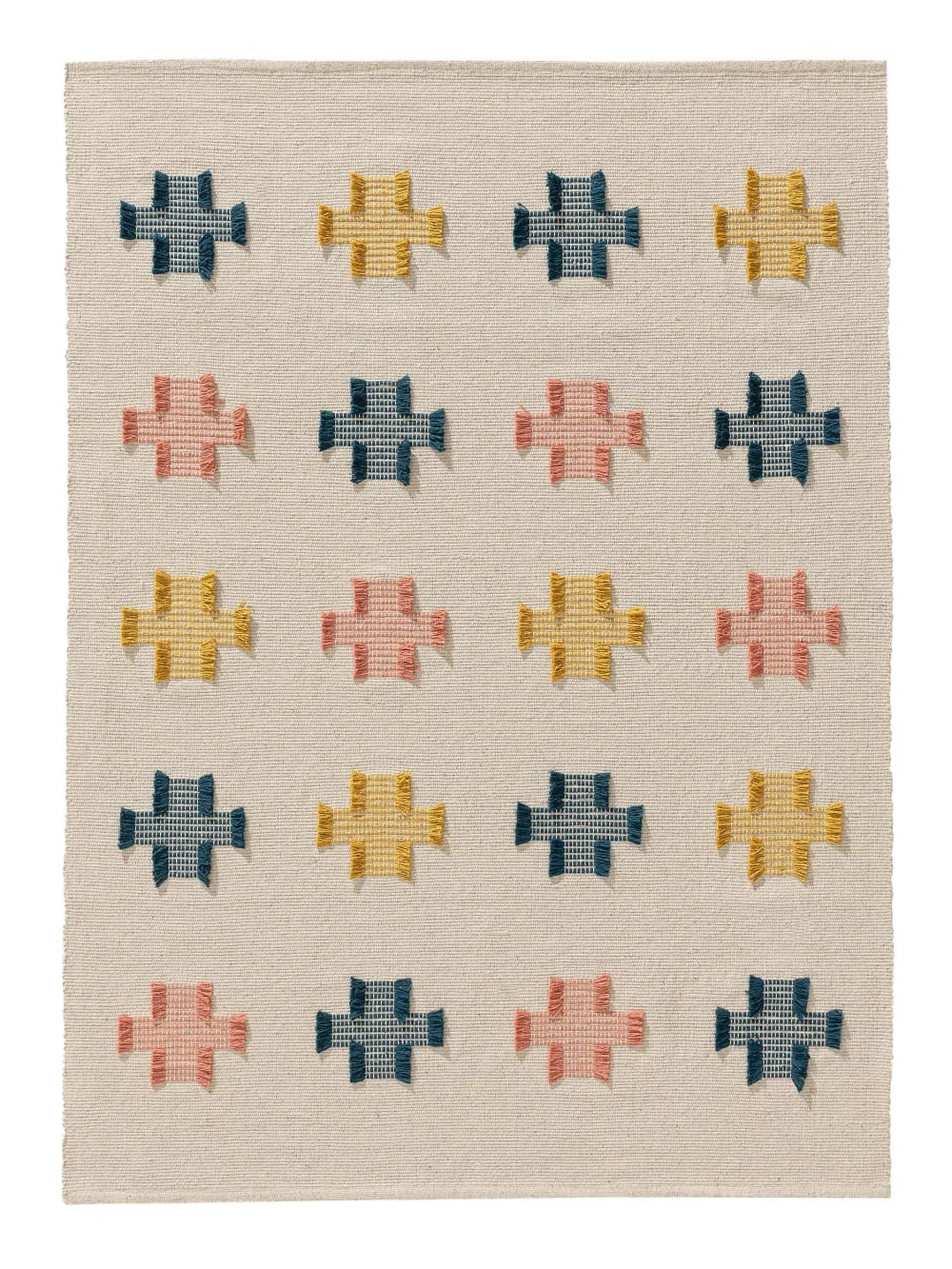 Benuta Kinderteppich multicolor 160x230 MEHRFARBIG BAUMWOLLE Kinder