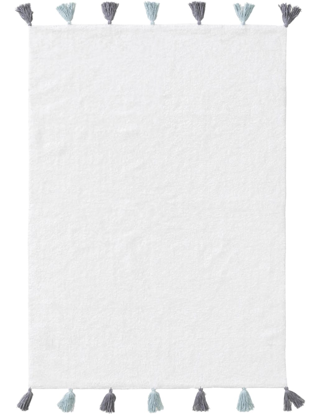Benuta Waschbarer Kinderteppich blau 60x100 style modern Baumwolle Kinder