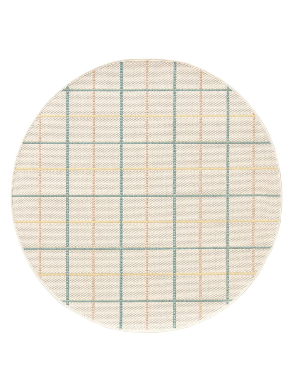 Tapis d'extérieur & intérieur multicouleur D 120 rond