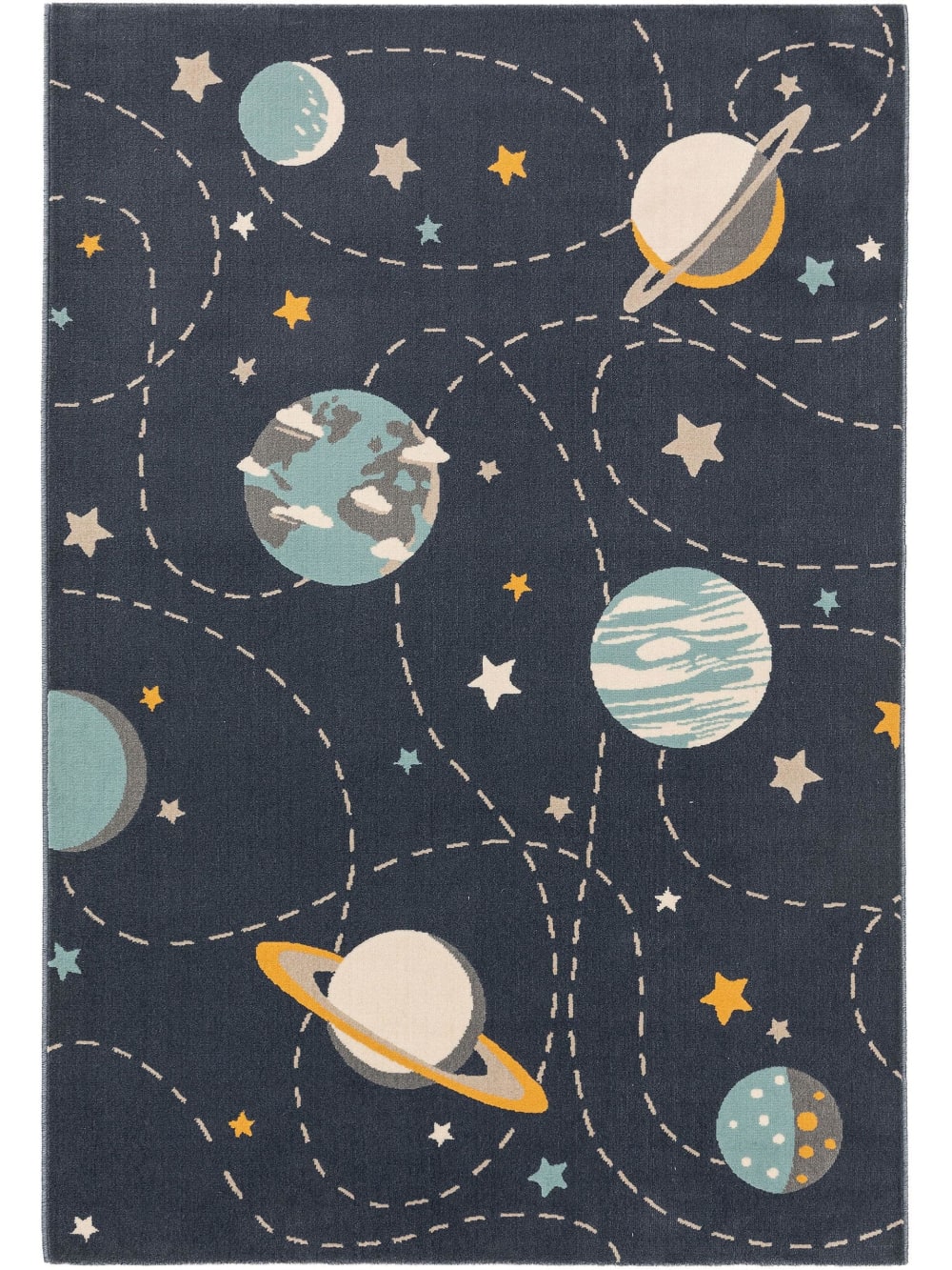 Tapis enfant bleu 140x200